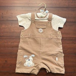 Koala Baby Boy T-Shirt and Shortalls, 2 Piece Set
